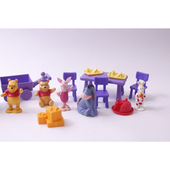 Winnie The Pooh, Birthday Party, Playset, PVC Figure, 1990, Disney Small, PVC Fi - Picture 3 of 3